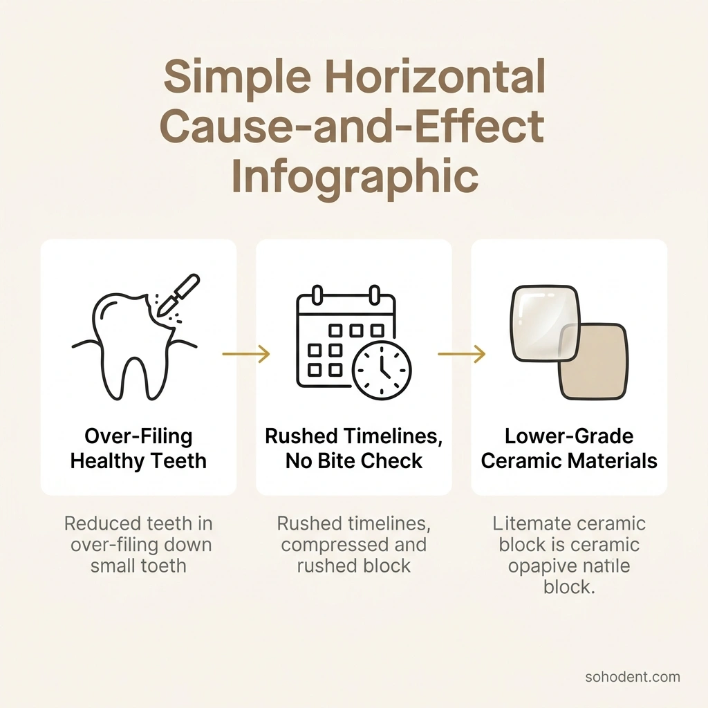 why turkish teeth go wrong over filing rushed crowns cheap materials